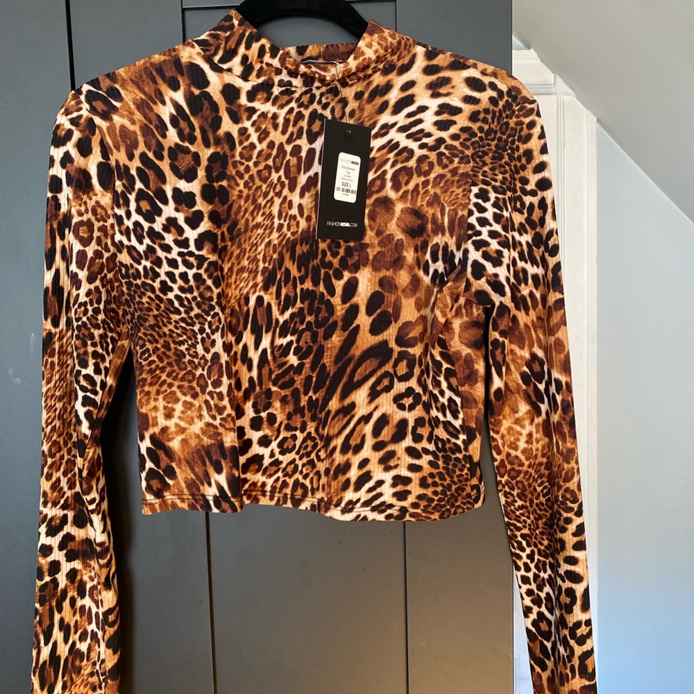 Fashion Nova Cheetah Crop - Picture 1 of 5